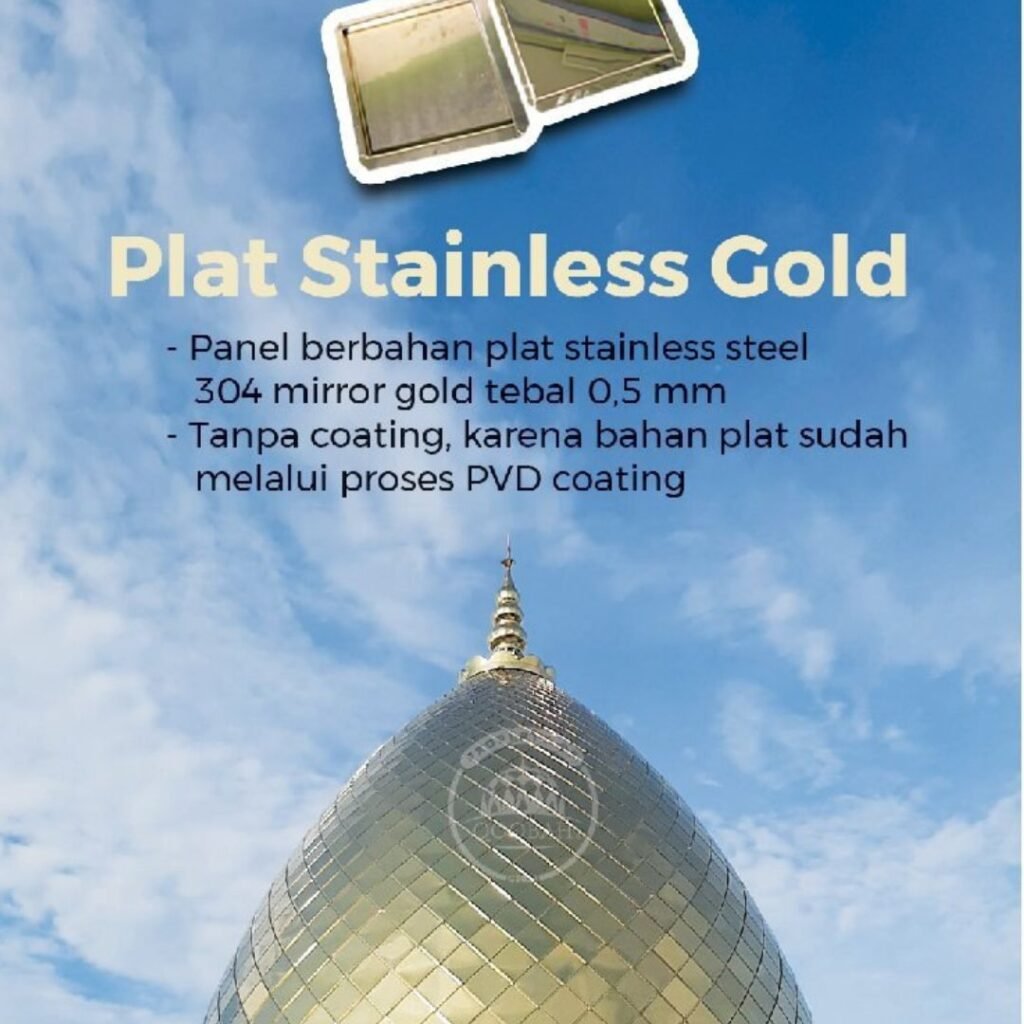 Harga Kubah Stainless Gold Diameter 7m
