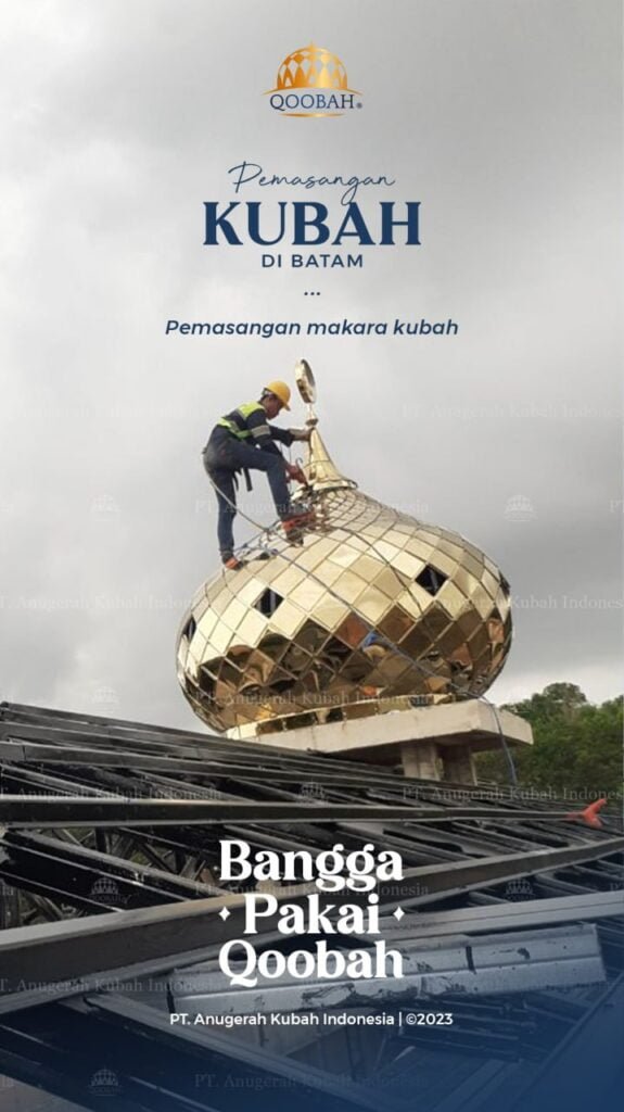 Jual Kubah Stainless Gold di Sumbawa