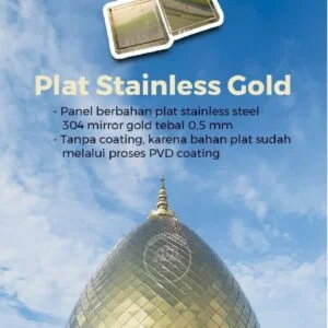 Harga Kubah Stainless Gold Diameter 1m 2