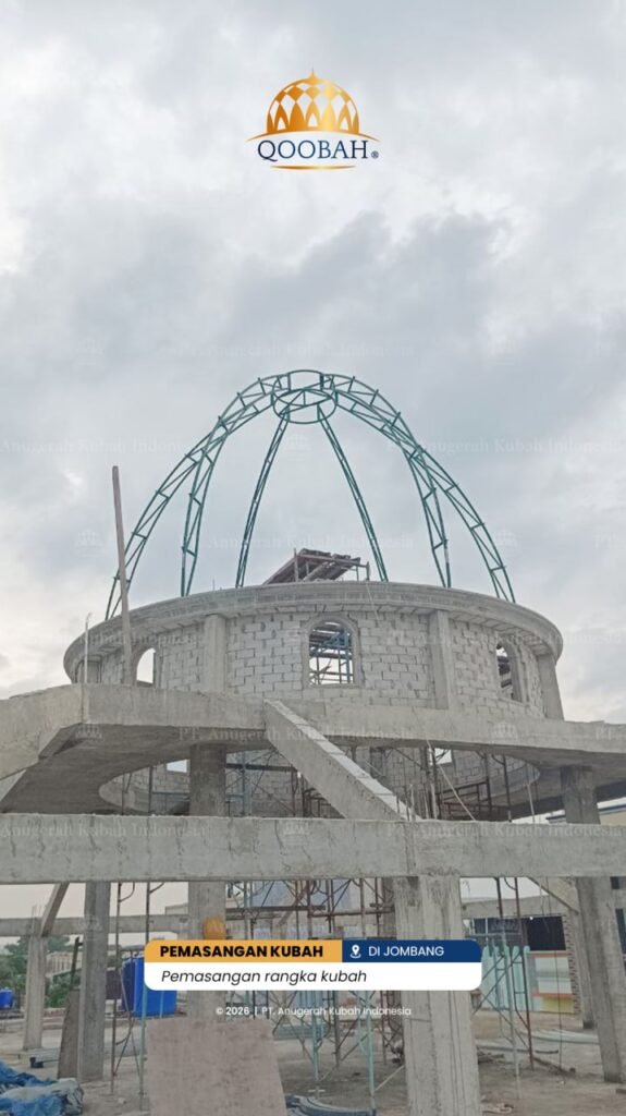 Kubah Masjid Stainless Steel di Jambi untuk Proyek Masjid Komunitas Melayu