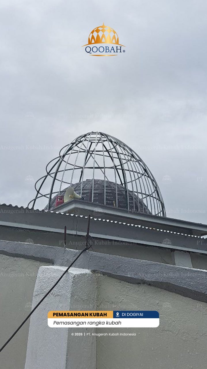 Pabrik kubah masjid Qoobah.id Kediri - pengalaman 10+ tahun | pabrik kubah masjid