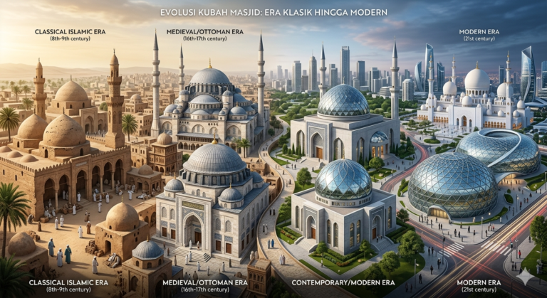 Evolusi Bentuk Kubah Masjid Dunia Islam: Dari Tradisi Klasik hingga Arsitektur Masa Kini