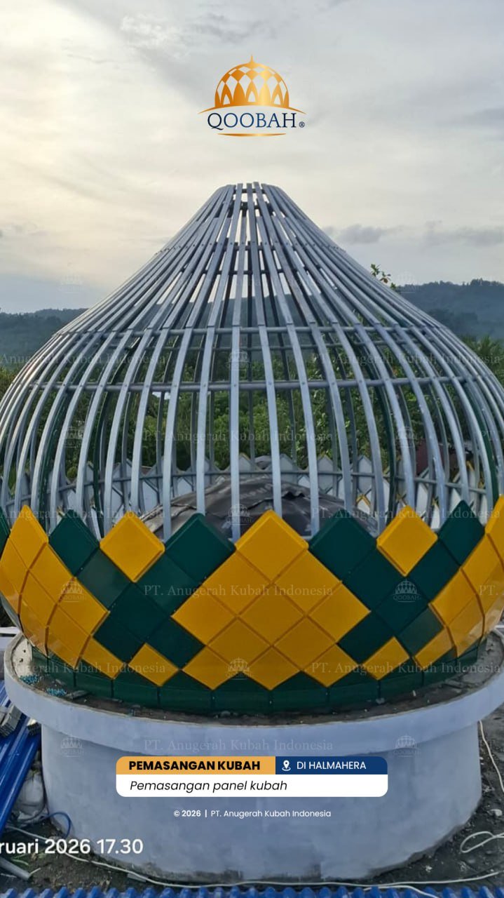 Kubah Masjid Galvalum Bandar Lampung