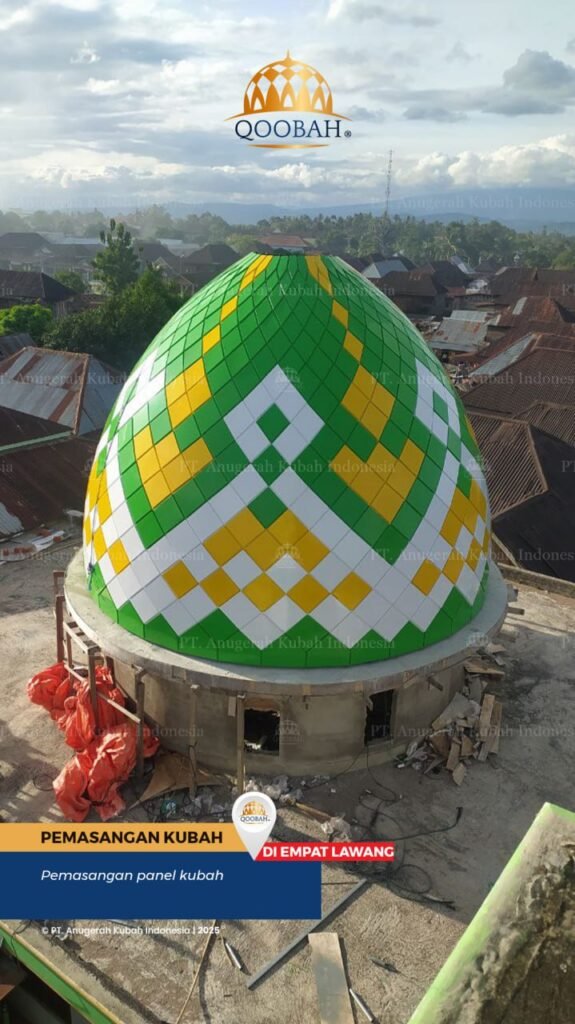 kubah masjid stainless gold mataram | jual kubah masjid kediri