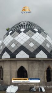 panduan pemasangan kubah masjid galvalum di semarang | jual kubah masjid kediri