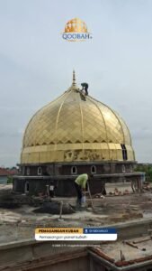 Kubah Masjid Stainless Steel di Kupang untuk Masjid di Kota Kupang Nusa Tenggara Timur