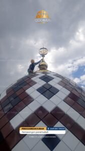 Cara Menentukan Tinggi Tiang Kubah Masjid yang Ideal