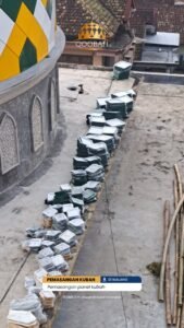 Kubah Masjid dengan Finishing Berwarna-warni