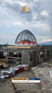 Kubah Masjid dengan Motif Geometris Islam