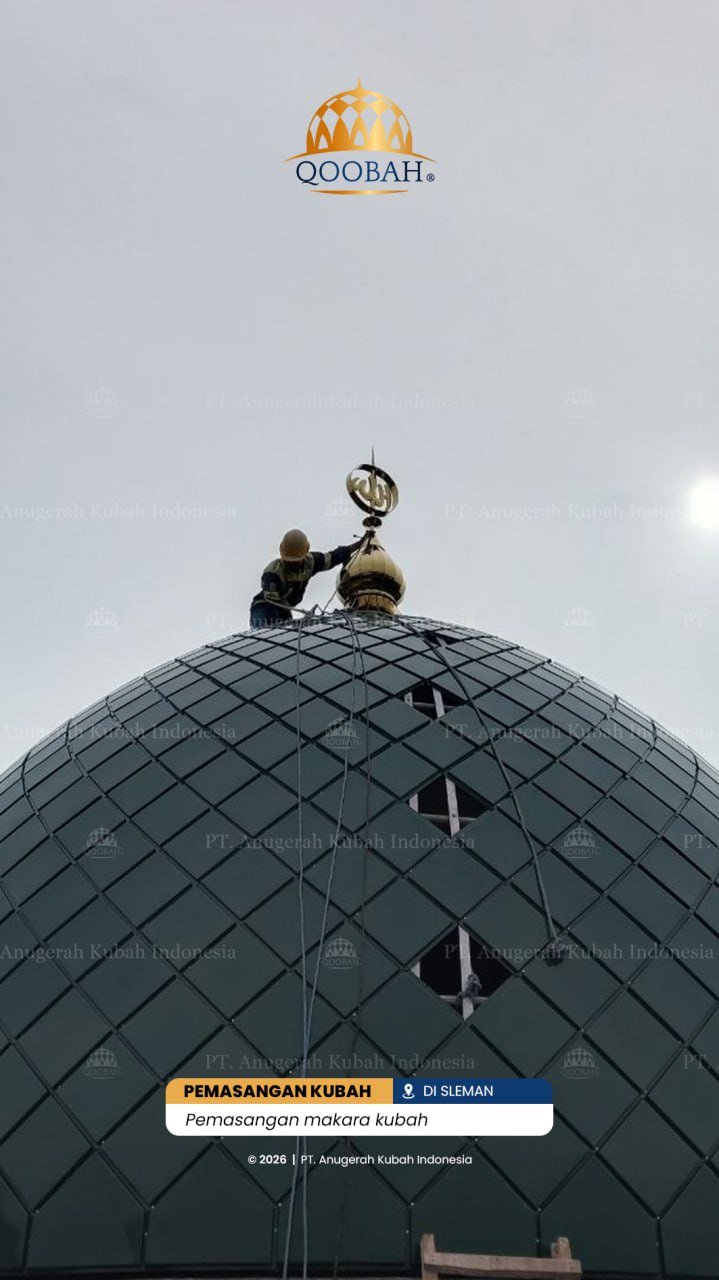 Kubah Masjid dengan Motif Nusantara yang Unik