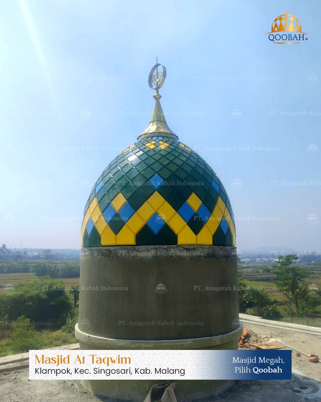 Harga Kubah Masjid Diameter 8 Meter Enamel vs Galvalum 2026 1
