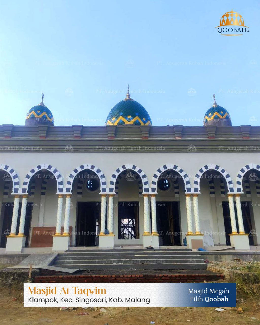 Harga Kubah Masjid Diameter 8 Meter Enamel vs Galvalum 2026 2