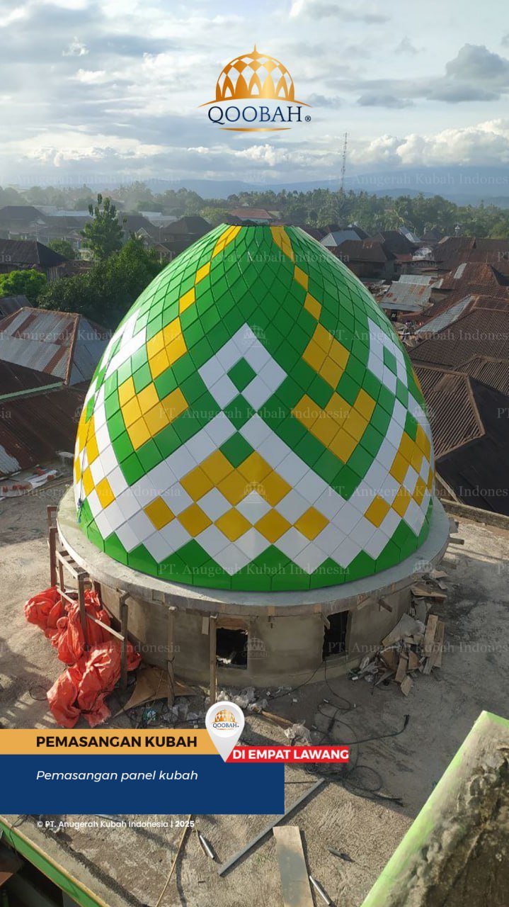 jual kubah masjid stainless | kubah masjid qoobah.id