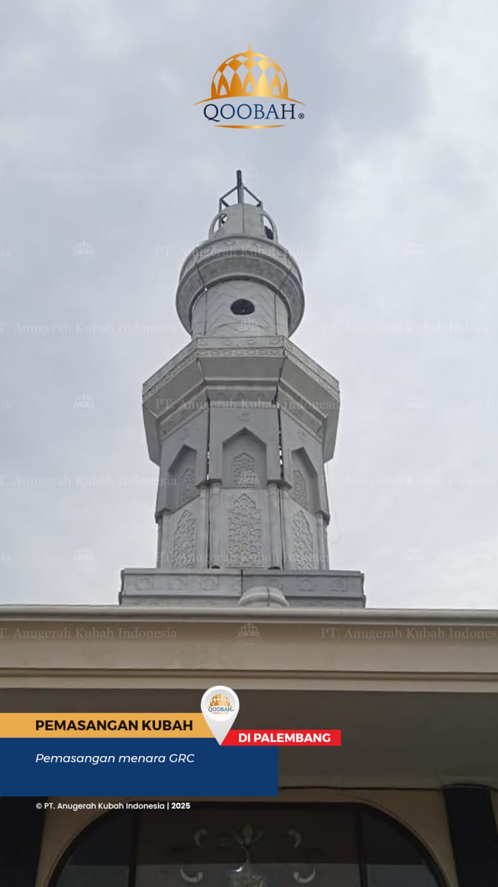 Detail Struktur Rangka dan Panel Kubah Masjid