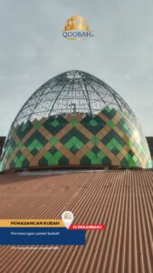 kubah masjid bekasi | kubah masjid qoobah.id