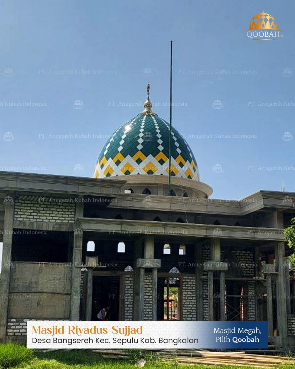 Jual Kubah Masjid Bali & Mataram NTB: Portofolio Terpasang 2