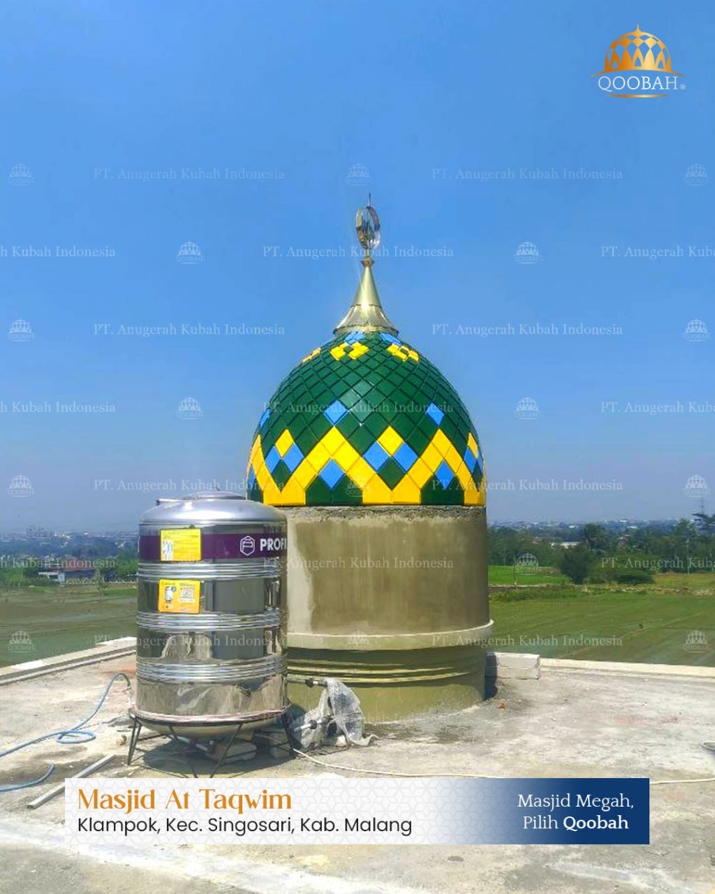 Jual Kubah Masjid Jayapura & Sorong Papua: Bukti Pemasangan 2