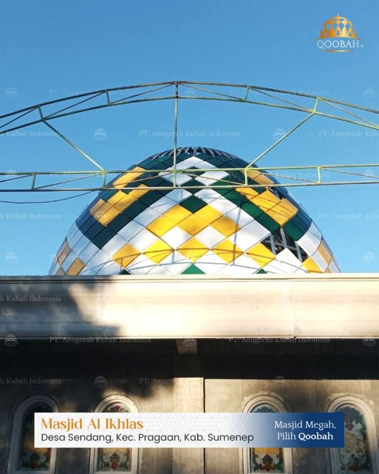 Jual Kubah Masjid Medan & Sumatra Utara: Spesialis Enamel & Galvalum - Qoobah.id 1