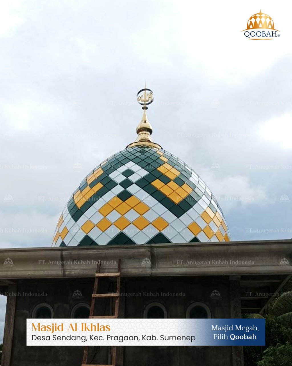 Jual Kubah Masjid Medan & Sumatra Utara: Spesialis Enamel & Galvalum 2
