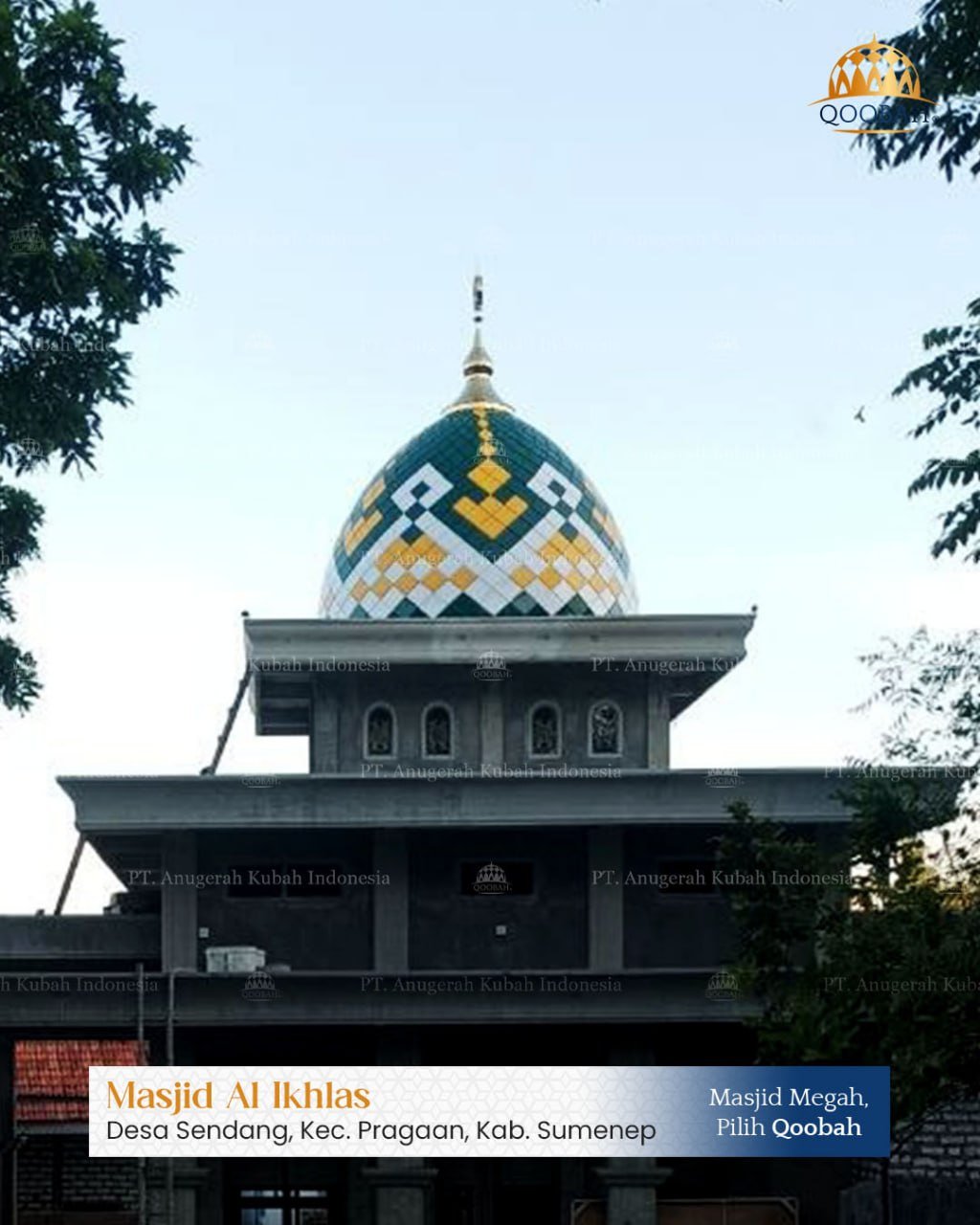 Jual Kubah Masjid Palembang & Sumatra Selatan: Bebas Ongkir & Garansi 2