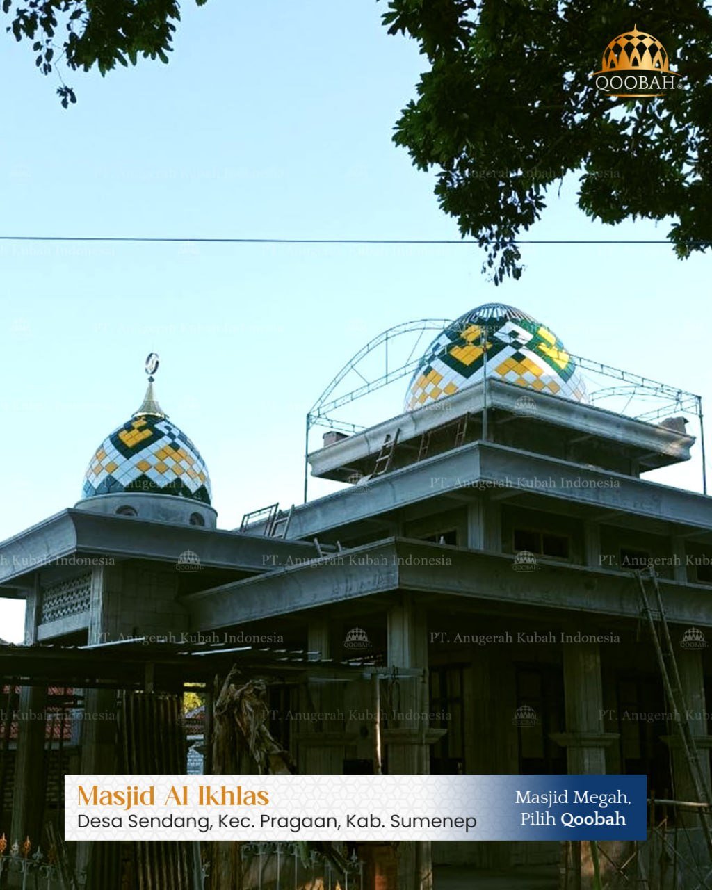 Pembuat Kubah Masjid Pekanbaru & Riau: Pengiriman & Pemasangan Langsung - Qoobah.id 1