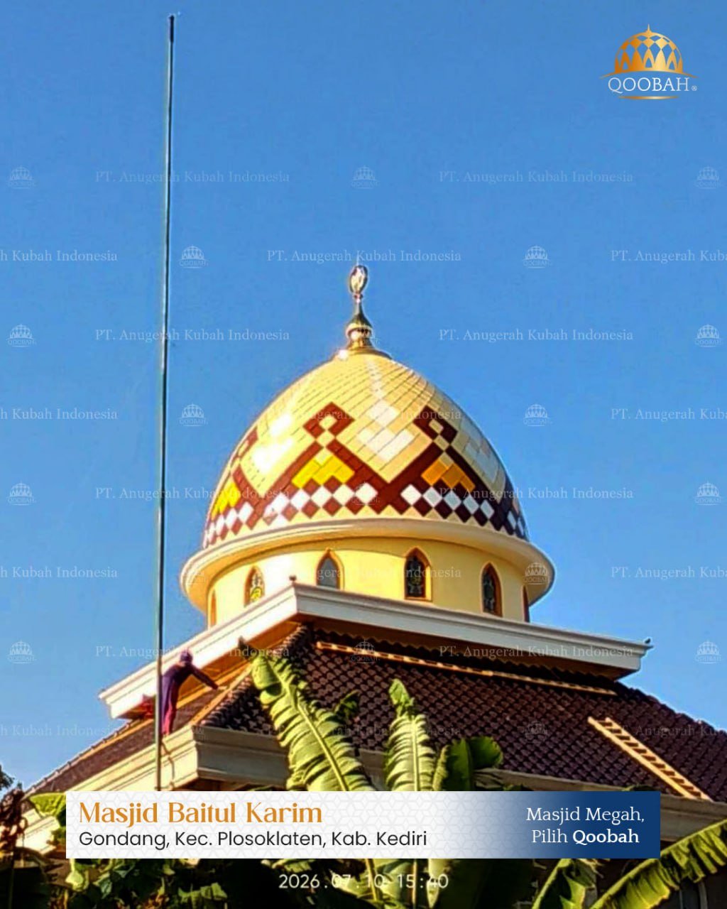 Teknologi Pengelasan MIG/TIG pada Rangka Kubah Masjid Qoobah.id 1