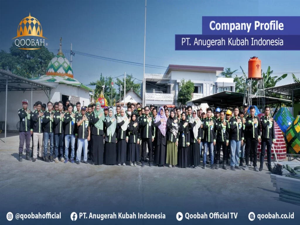Kubah masjid produksi Qoobah.id - PT. Anugerah Kubah Indonesia